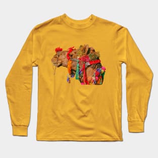 Festive Camel Long Sleeve T-Shirt